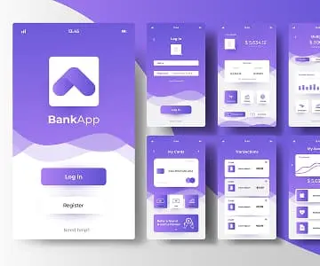 Purple Banking App Screenshots